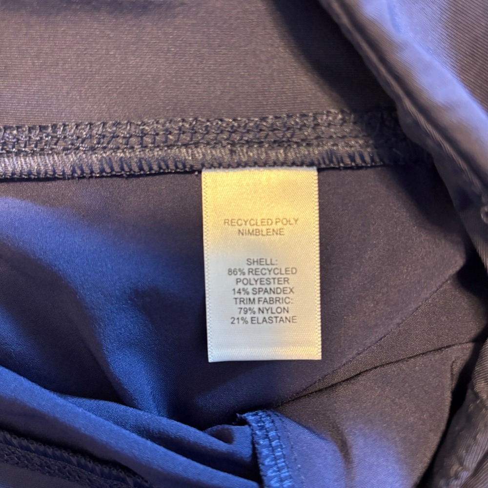 Title Nine Original Anti Run 7" Nimblene Shorts XL Blue Stretch Athletic Hiking - Picture 6 of 9